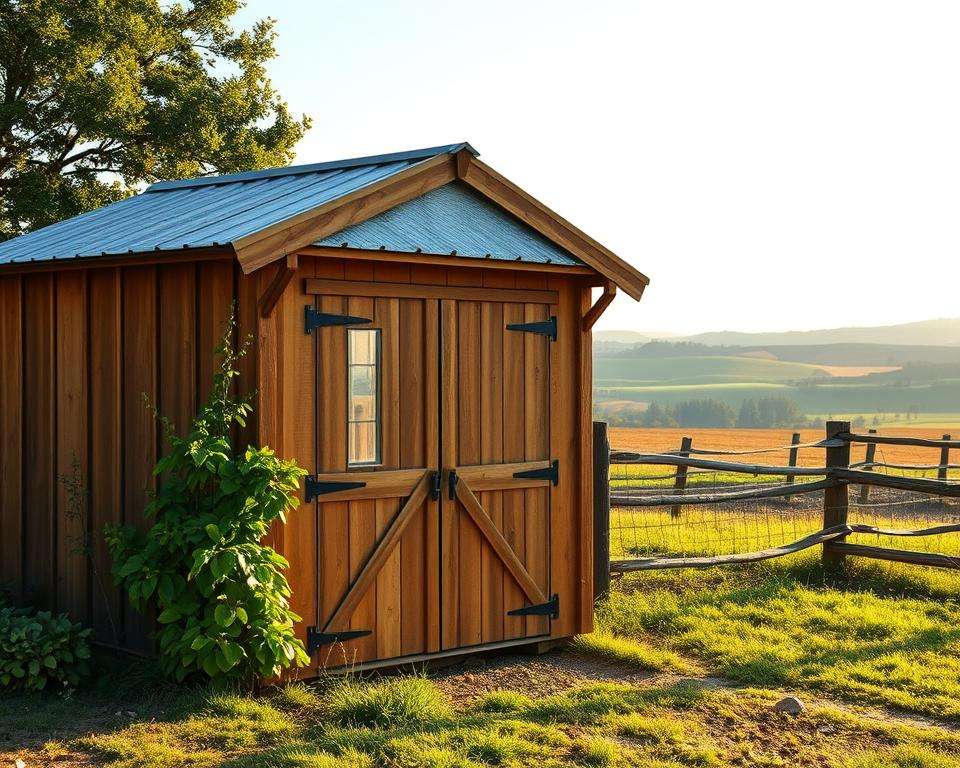 Robuste Materialien Kombischuppen