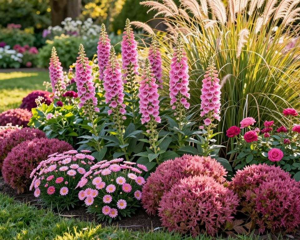 Rosa Sonnenstauden für Beetgestaltung