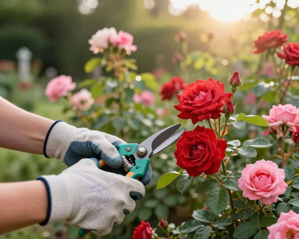 Rosen schneiden lernen Schritttechnik Rosen schneiden lernen Schritttechnik