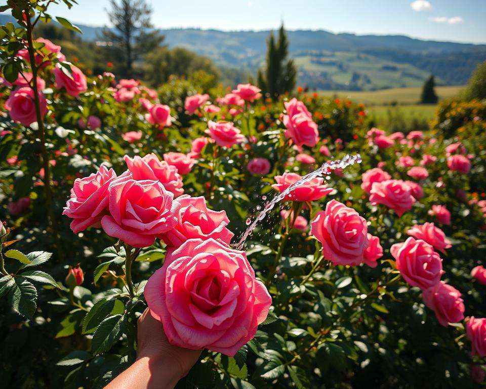 Rosenbewässerung und Pflege Rosenbewässerung und Pflege