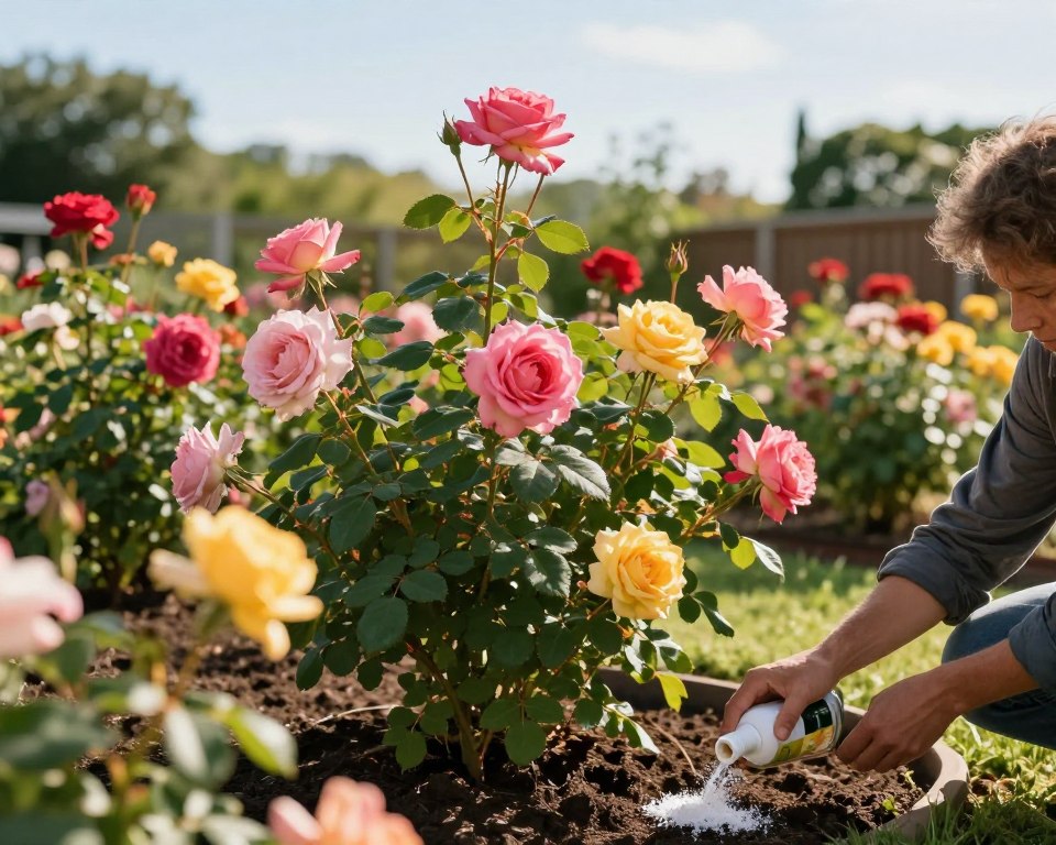Rosendüngung Zeitplan