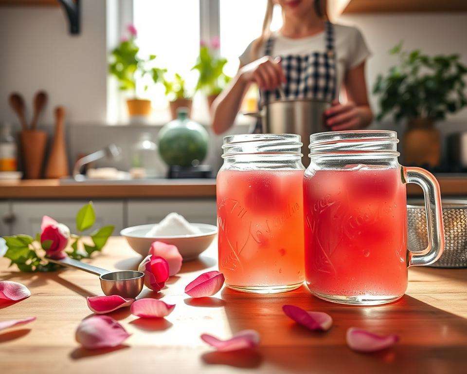 Rosengelee selber machen Anleitung