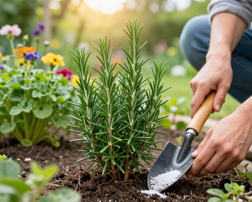 Rosmarin Düngung im Garten