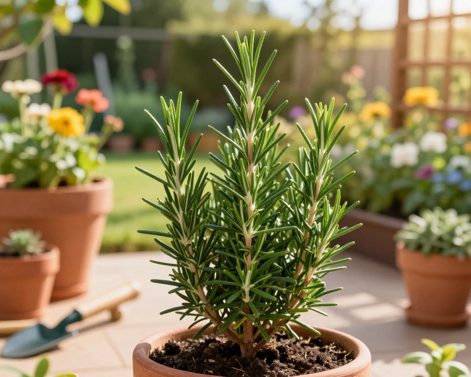Rosmarin Formschnitt im Garten