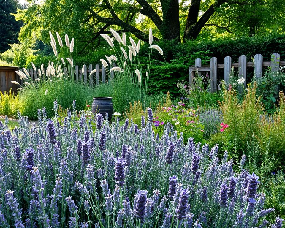Rustikale Pflanzen im Bauerngarten
