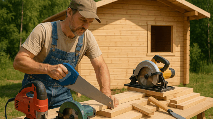 Sägen wie ein Profi: Welche Säge passt zu welchem Gartenhaus-Projekt?
