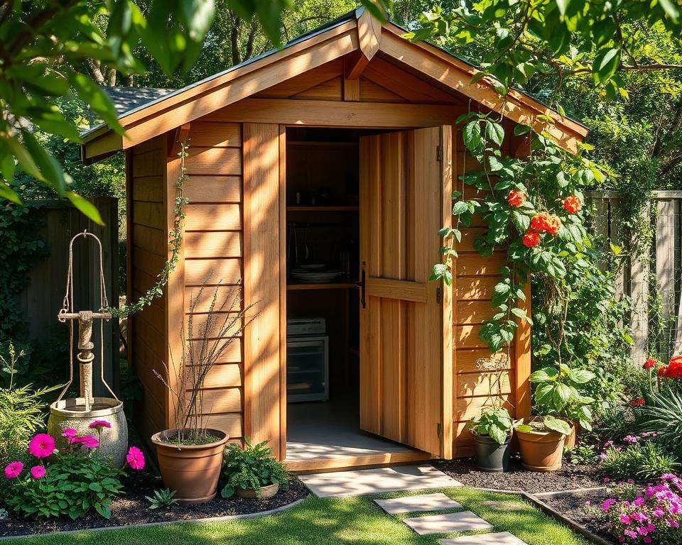 Saisonale Gartenhaus Pflege