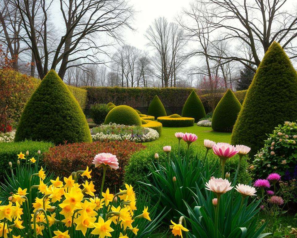Saisonale Pflege von Stauden im Frühling Herbst Winter