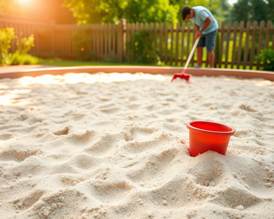 Sandkasten Reinigung und Pflege