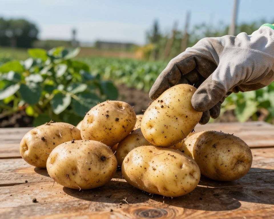 Schalentest Kartoffeln Erntereife