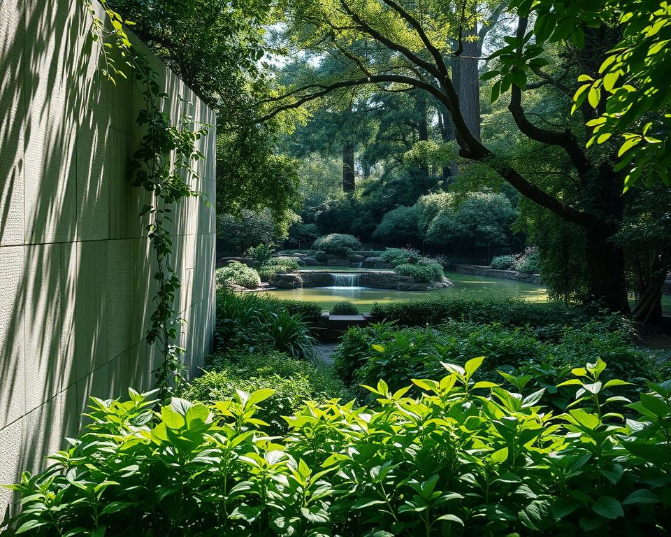Schallschutzmauern im Garten