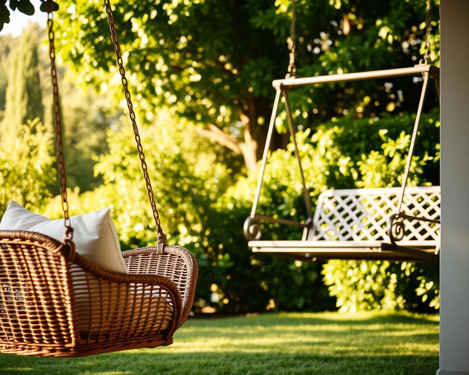 Schaukelmodelle für Gartenmöbel