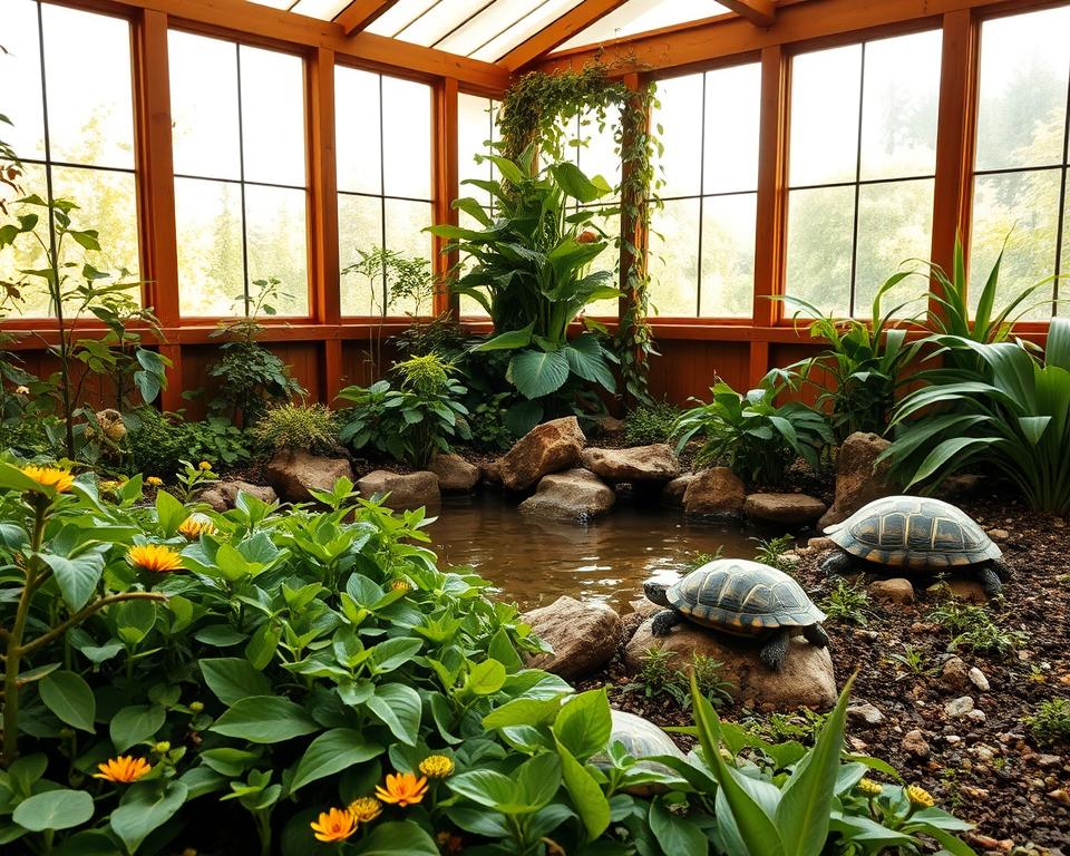 Schildkrötengerechte Frühbeet-Innengestaltung
