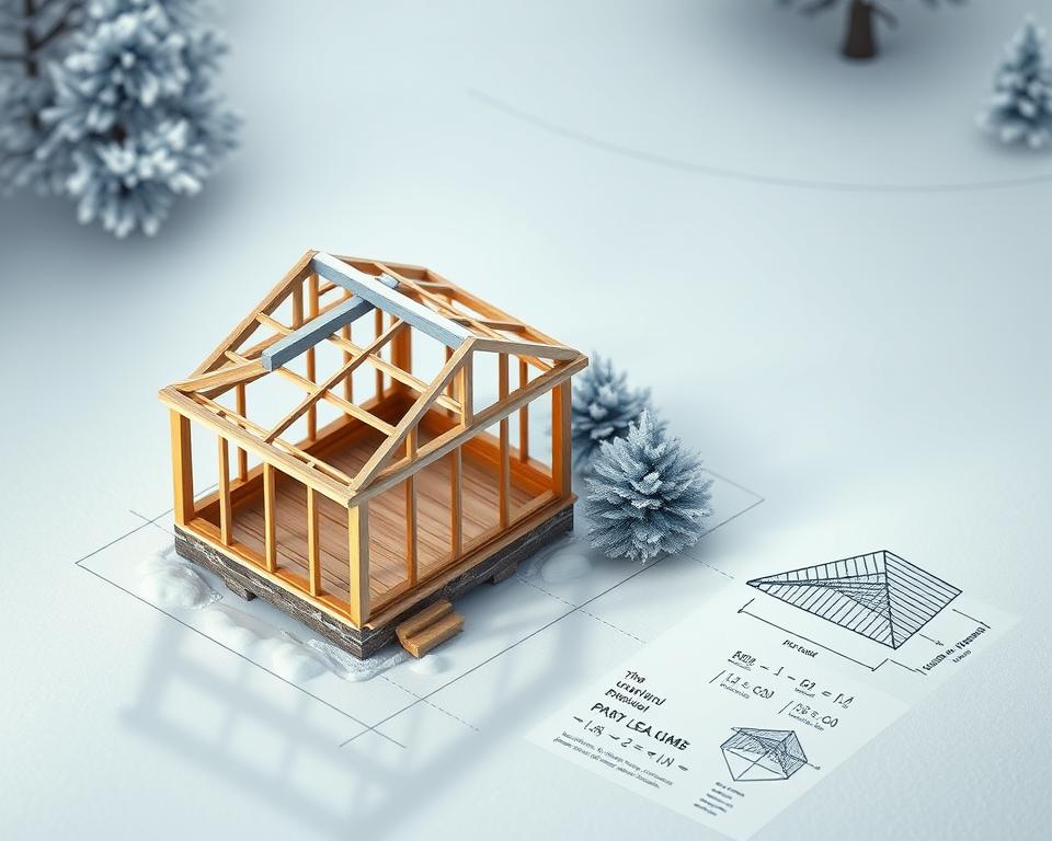 Schneelast Berechnung für Gartenhäuser