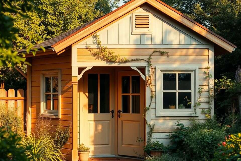 Ihre Traum-Gartenhaus-Farbe: Schöne Holz-Gartenhaus-Farbeideen