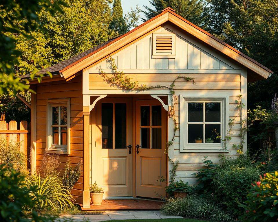 Ihre Traum-Gartenhaus-Farbe: Schöne Holz-Gartenhaus-Farbeideen