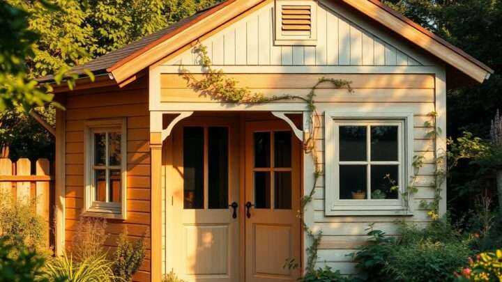 Ihre Traum-Gartenhaus-Farbe: Schöne Holz-Gartenhaus-Farbeideen