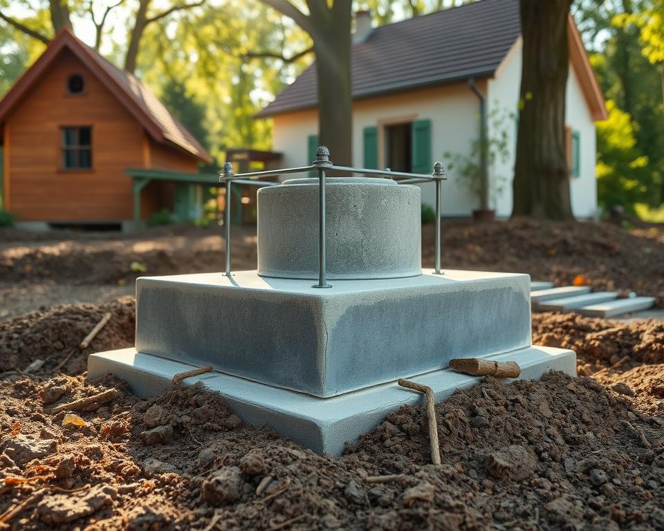 Schornsteinfundament Befestigung