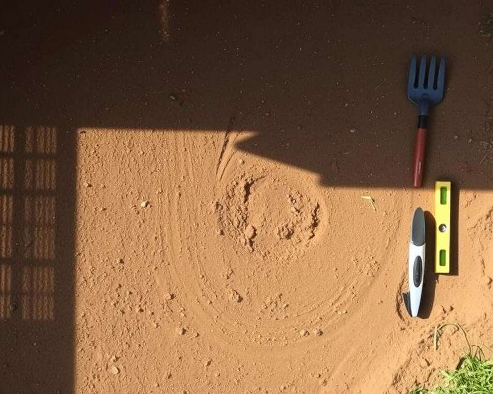 Schritt für Schritt Anleitung Fundament ebnen