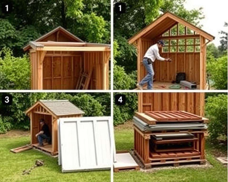 Schritt-für-Schritt-Anleitung Gartenhaus Abbau Schritt-für-Schritt-Anleitung Gartenhaus Abbau