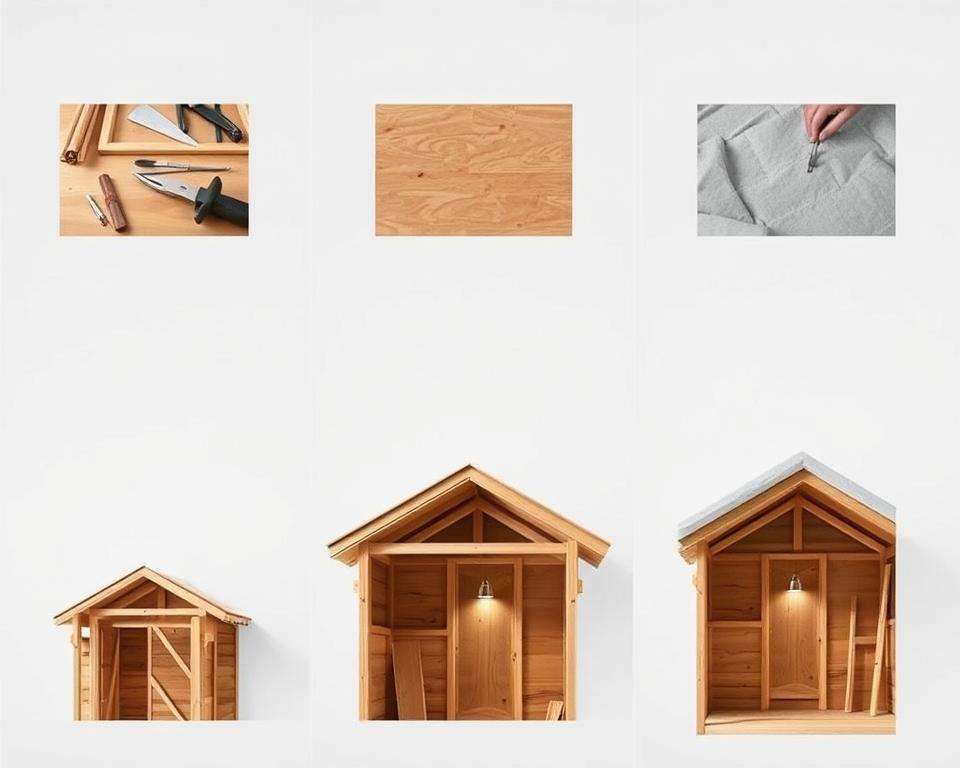 Schritt für Schritt Anleitung Gartenhaus Verkleidung