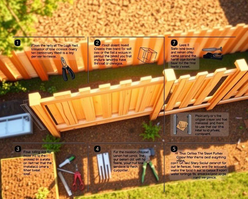 Schritt-für-Schritt-Anleitung Sichtschutzzaun