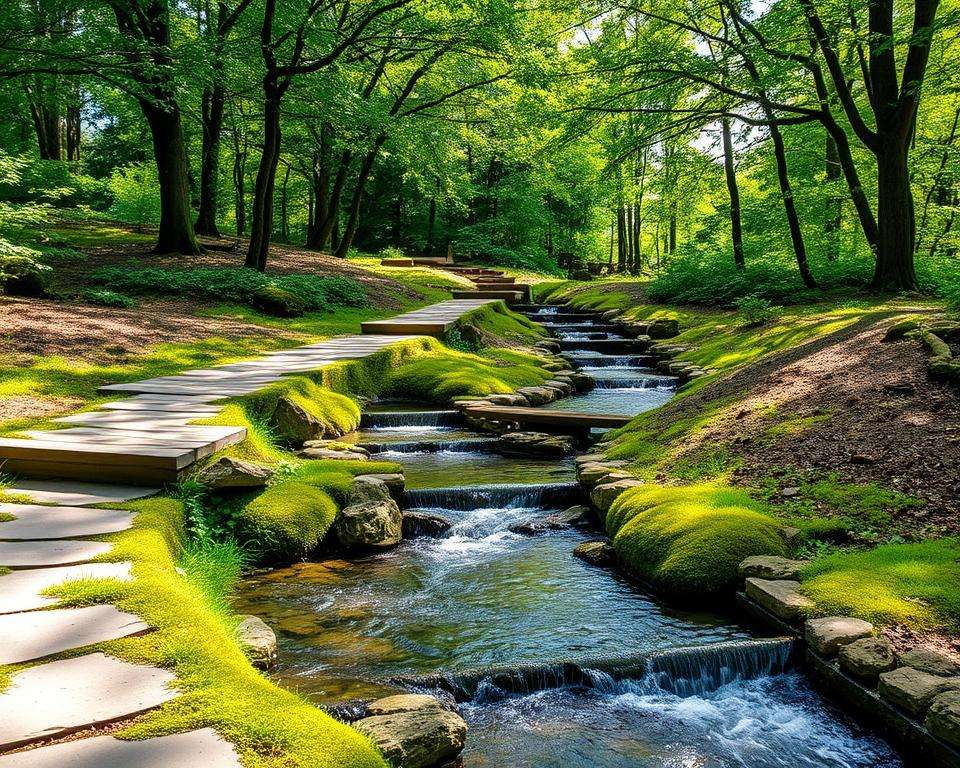 Schritt für Schritt Bachlauf Bau