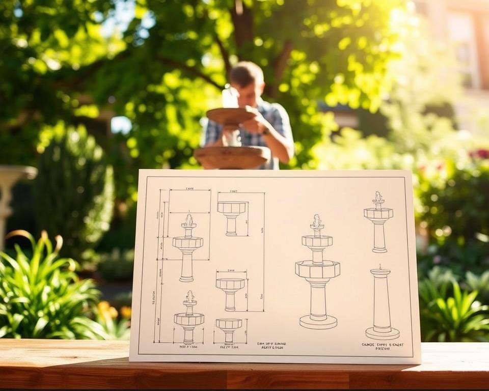 Schritt für Schritt Gartenbrunnen Bauanleitung