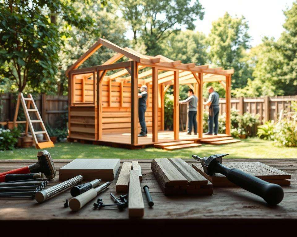 Schritt für Schritt Gartenhaus Aufbau