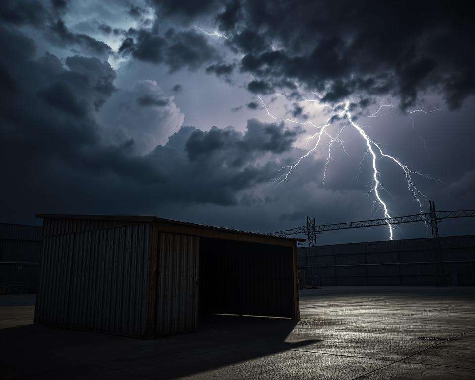 Schrittspannung Überspannung Metallschuppen