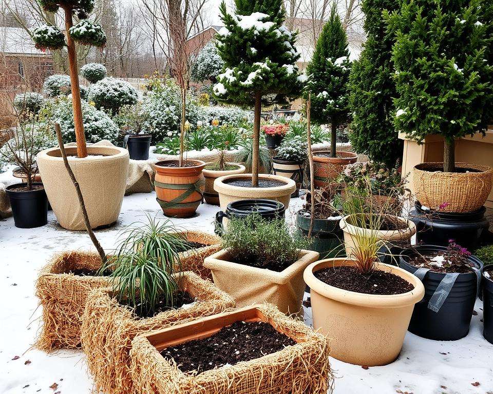 Schutz Kübelpflanzen Winter