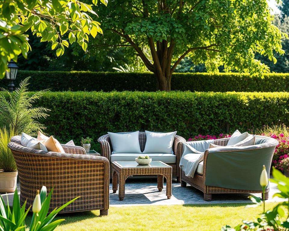 Schutz von Rattanmöbeln im Außenbereich