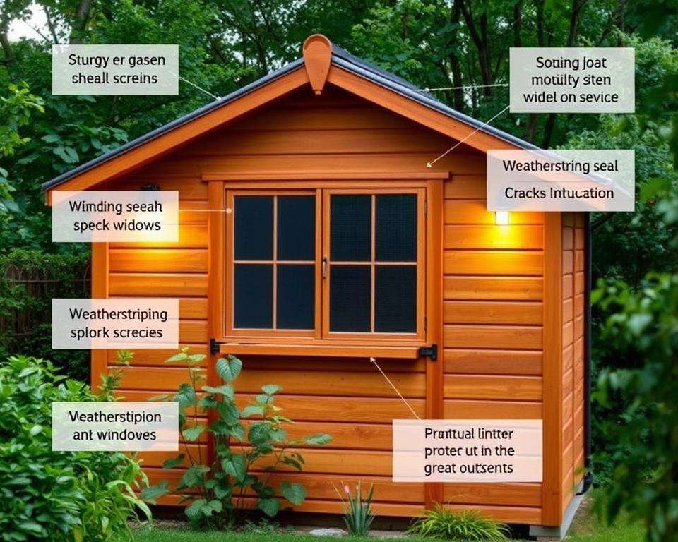 Schutzmaßnahmen für Gartenhaus gegen Spinnen