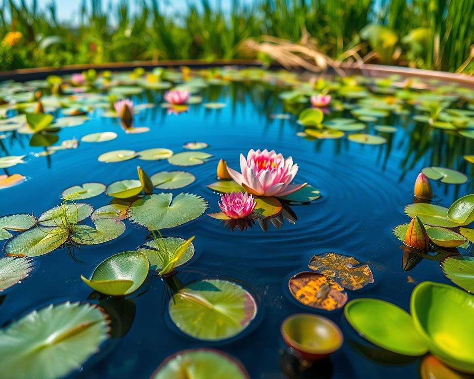 Schwimmpflanzen Miniteich