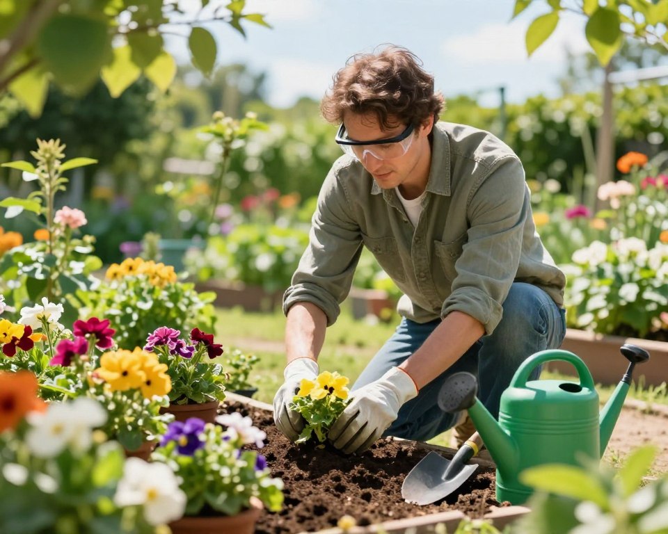 Sicheres Gärtnern Schutzausrüstung