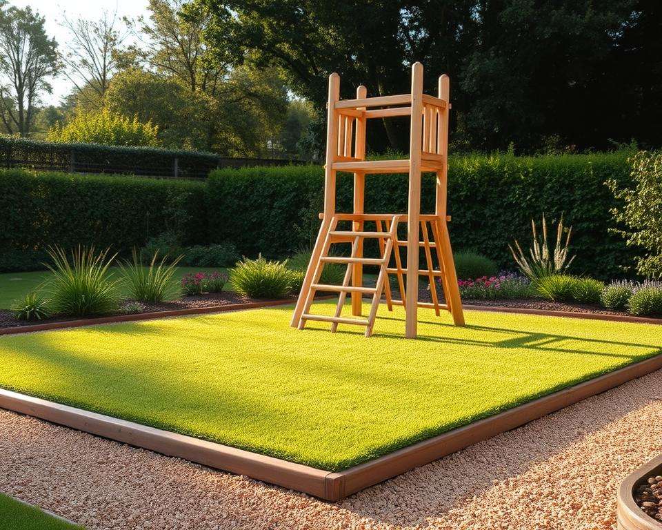 Sicherheitsaspekte Pflege Spielturm Untergrund