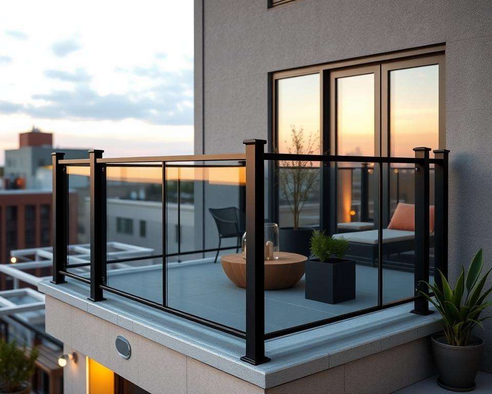 Sicherheitsgeländer für Dachterrasse