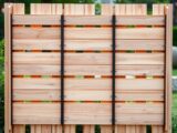 Sichtschutz aus Holz selber bauen