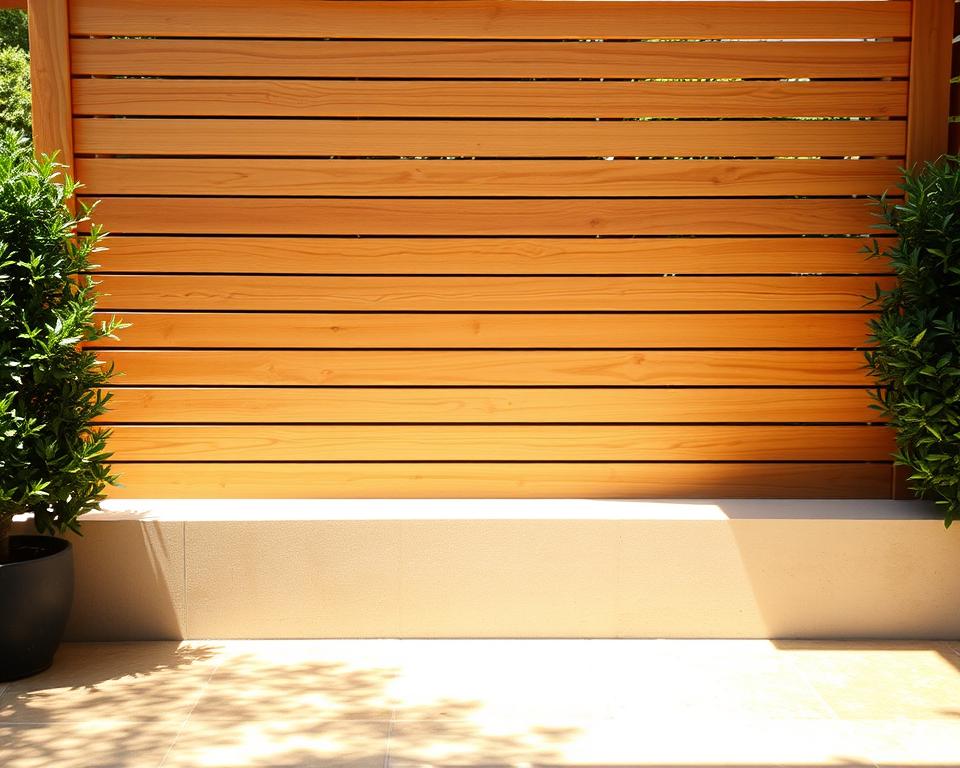 Sichtschutz pflegen Terrassenelemente