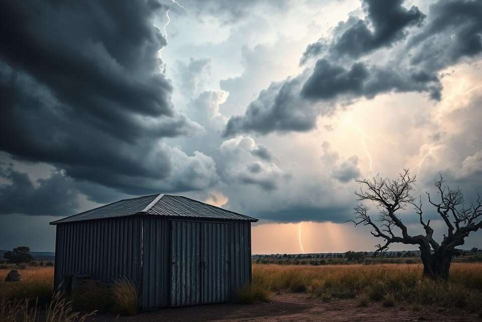 Sind Metallschuppen sicher bei Gewitter und Blitzschlag?