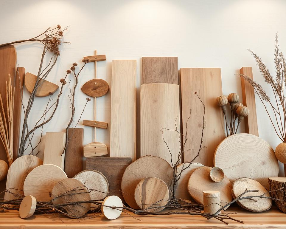 Skandinavische Holzdeko Wandgestaltung