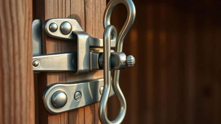 So sichern Sie Ihren Gartenschuppen: Anleitung zur Montage von Riegel und Öse