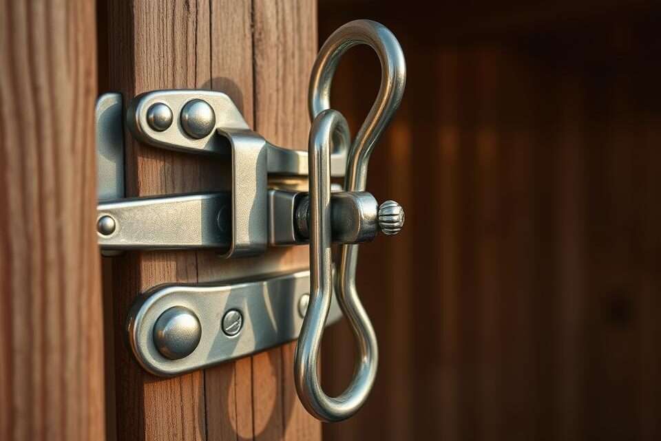 So sichern Sie Ihren Gartenschuppen: Anleitung zur Montage von Riegel und Öse