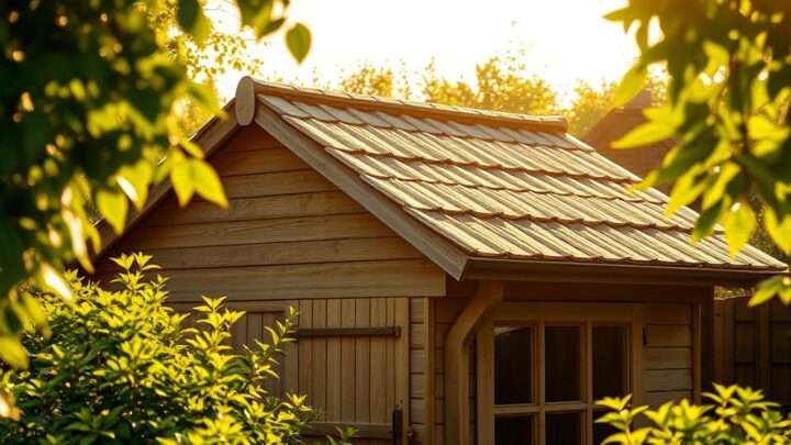 So verbesserst du Optik und Funktion deines Gartenhausdachs