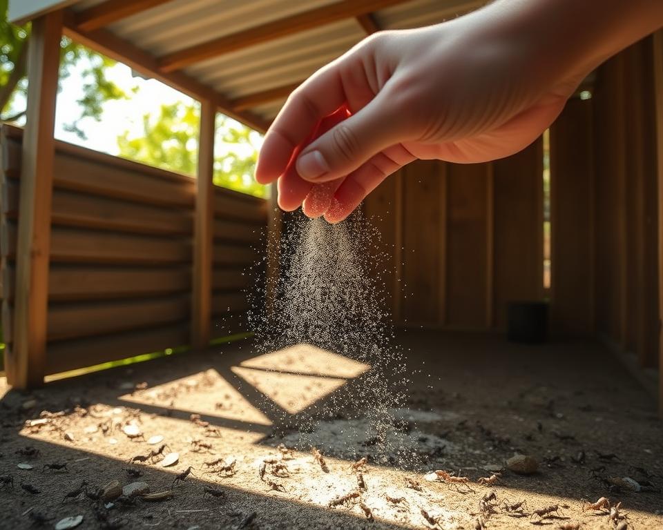 Sofortmaßnahmen gegen Ameisen im Gartenhaus
