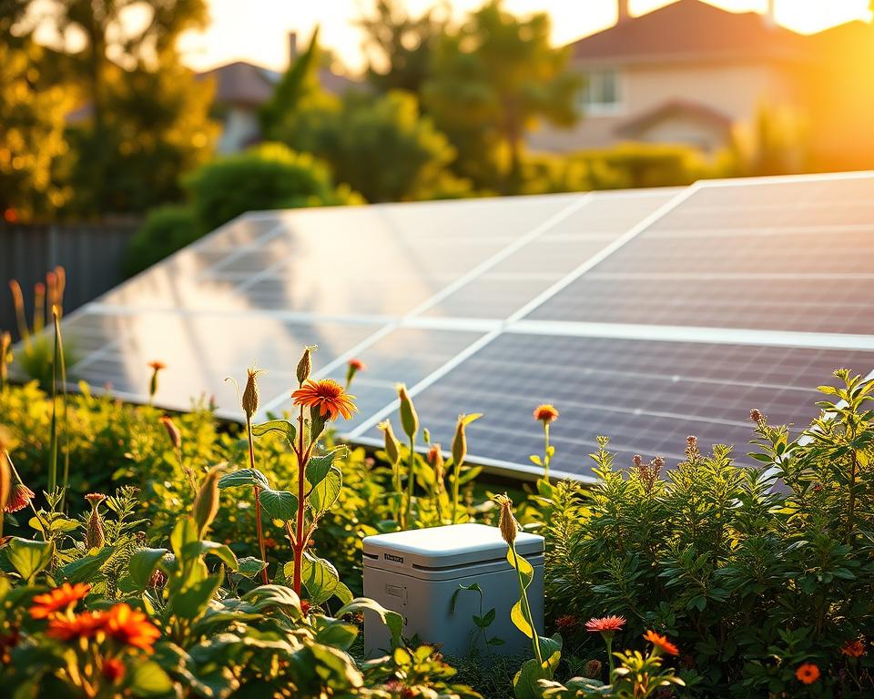Solaranlage Vorteile im Garten
