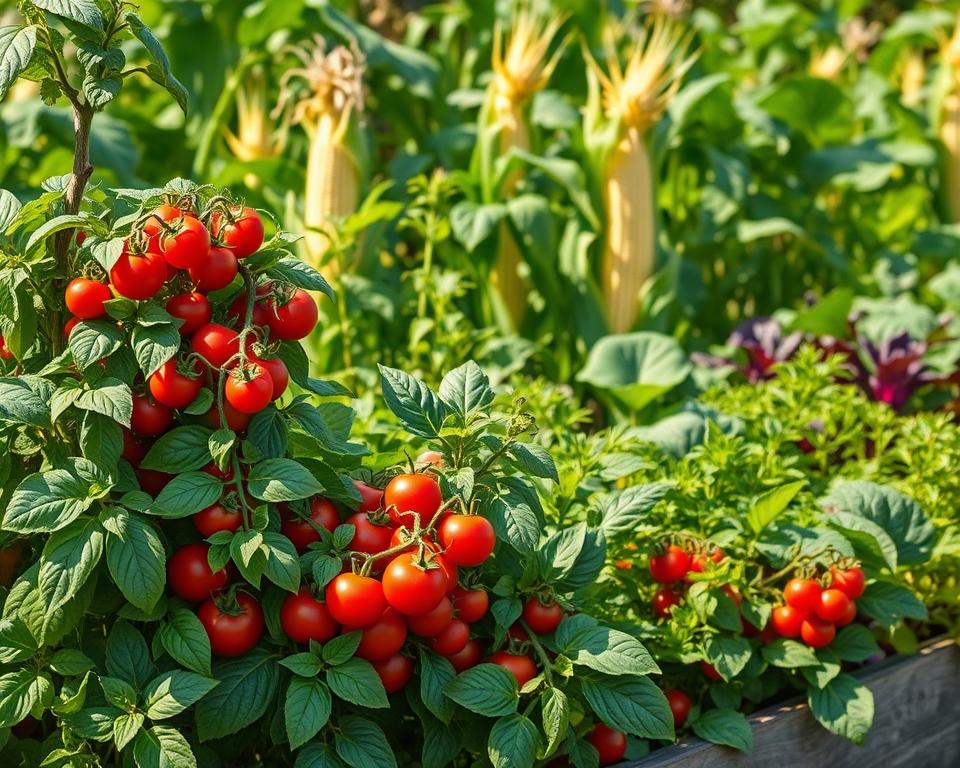 Sommergemüse im Hochbeet