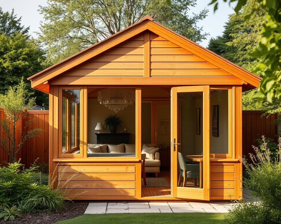 Sonderanfertigung Gartenhaus auf individuellen Grundstücken