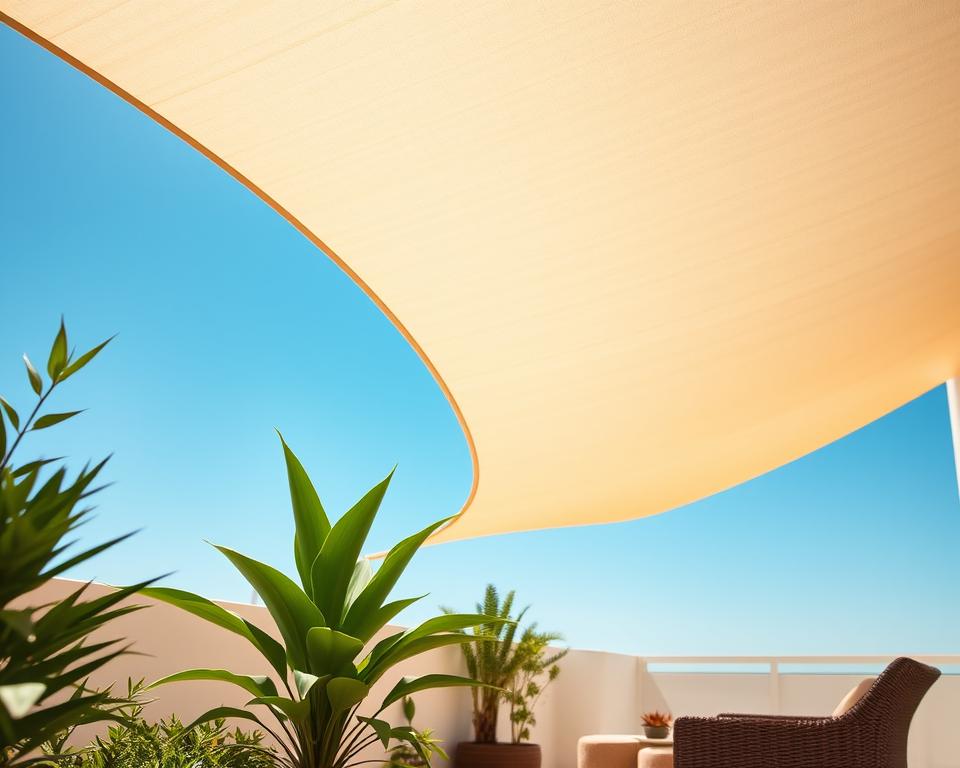 Sonnensegel Terrassenbeschattung