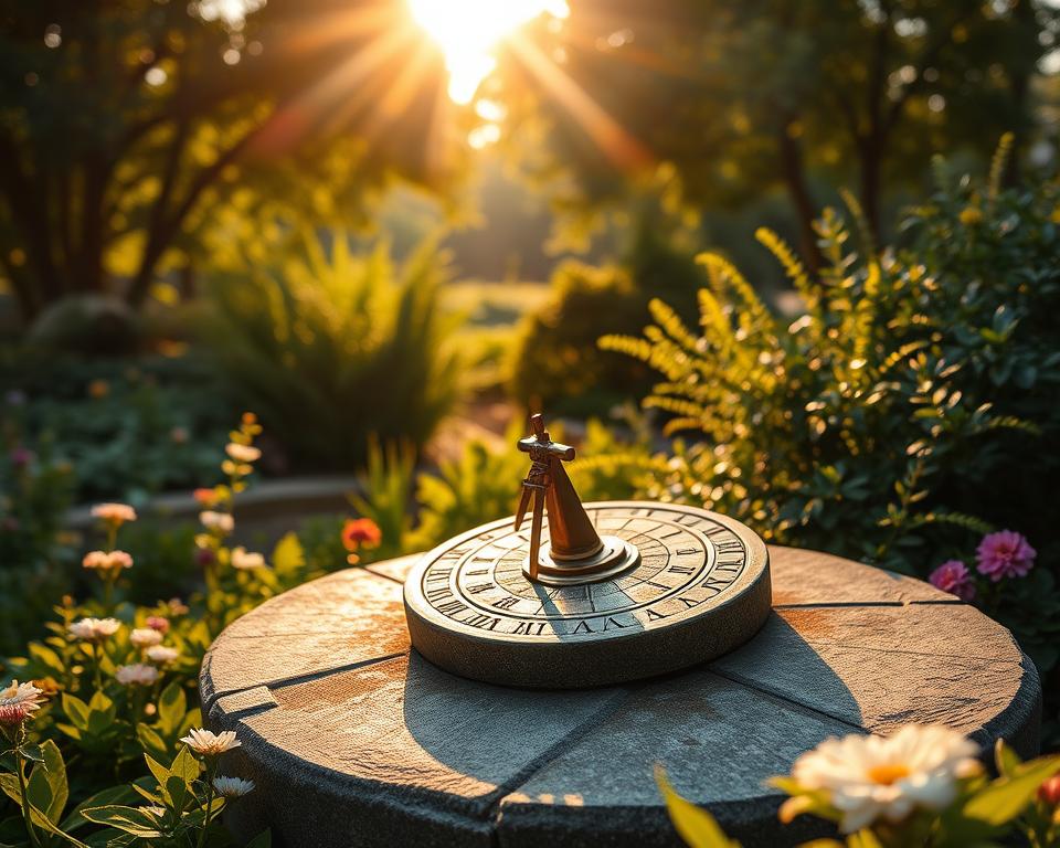 Sonnenuhr Standort im Garten